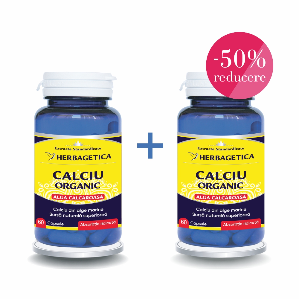 Calciu Organic Alga Calcaroasa 60+60