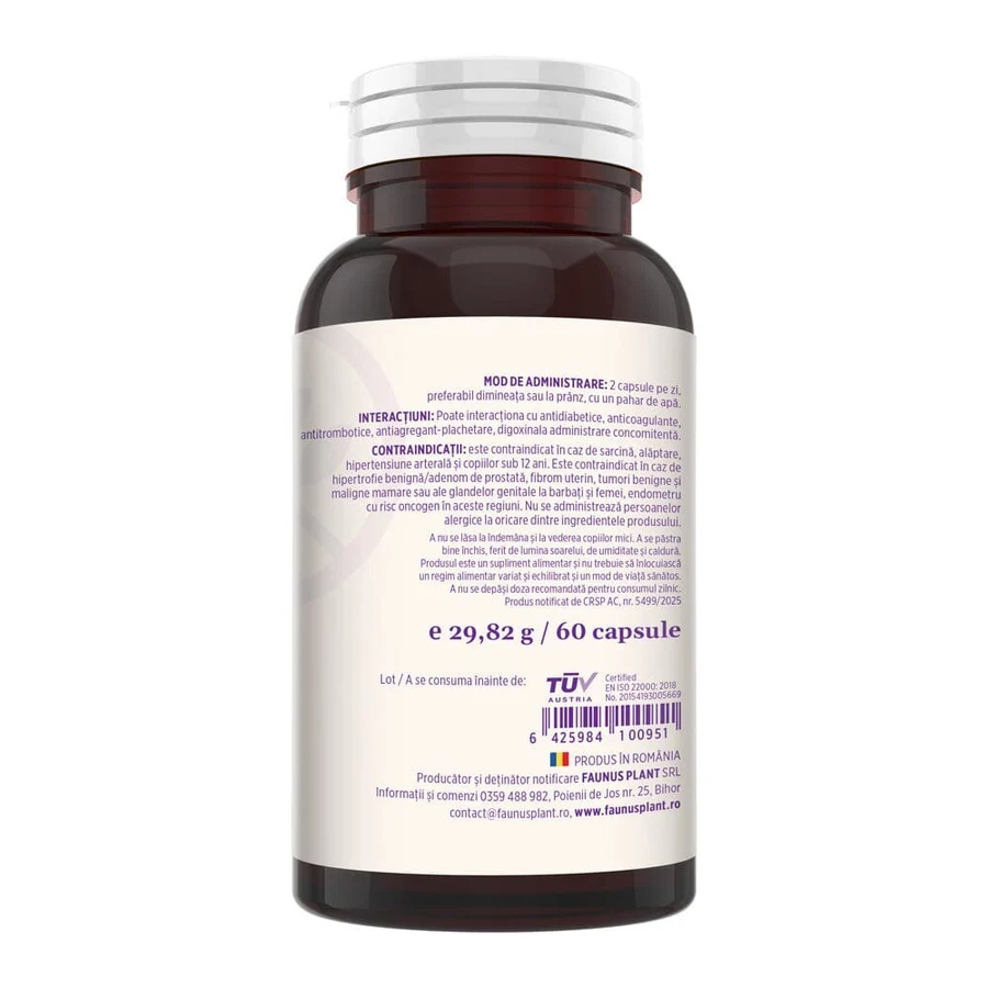 Calmenor Zi – Formulă naturală cu plante, vitamine și minerale pentru vitalitate, claritate mentală și confort în menopauză. Flacon 60 Capsule - poza 2