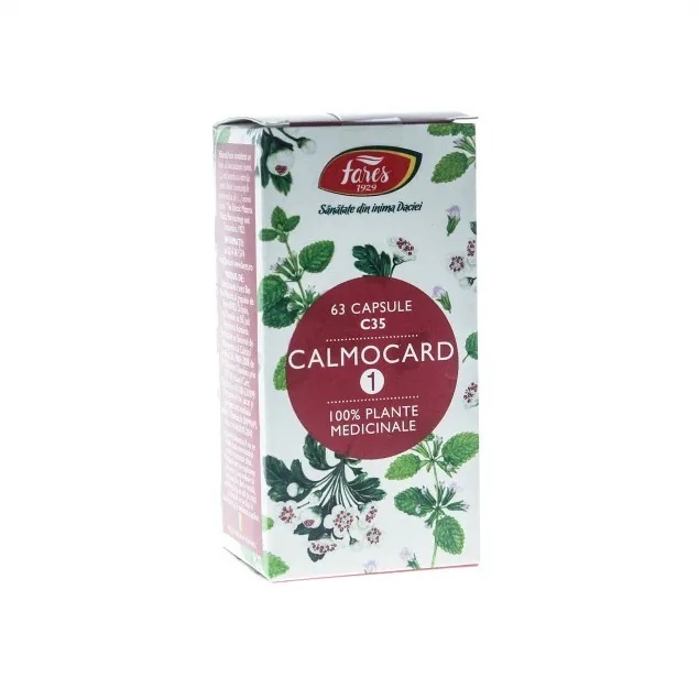 Calmocard 1, C35, 63 capsule, Fares