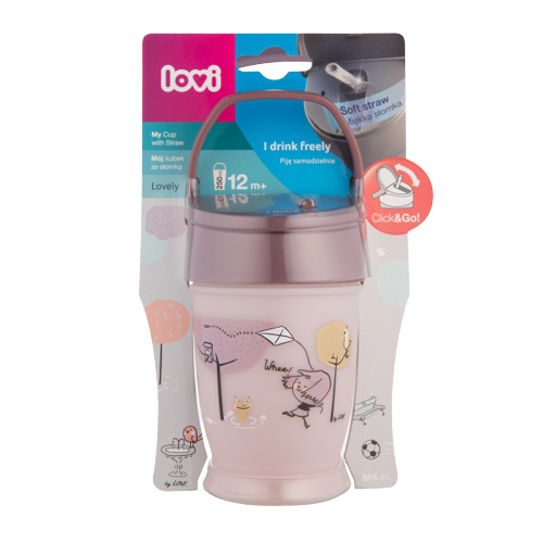 Cana cu pai Junior Lovely fete, 250ml, Lovi