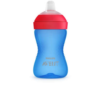 Cana tetina moale, rezistenta la muscaturi baiat 9luni+ SCF802/01, 300 ml, Philips Avent