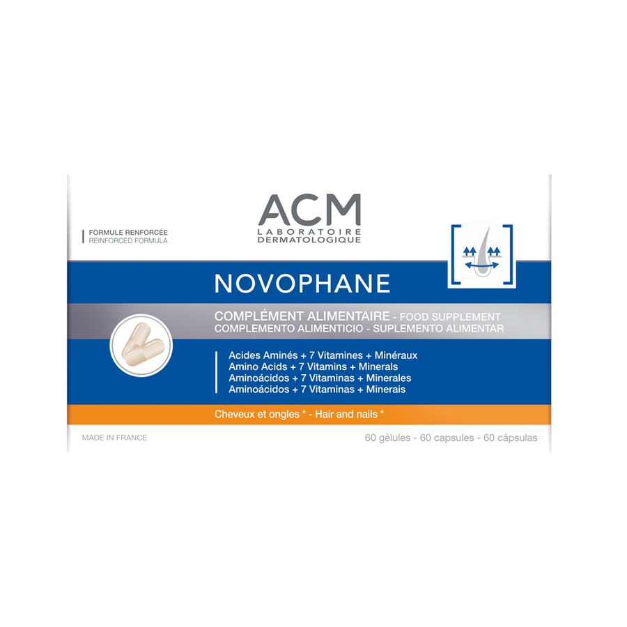 Capsule pentru par si unghii Novophane, 60 capsule, Acm