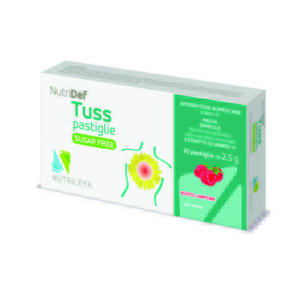Capsule zmeura fara zahar NutriDef Tuss, 20 capsule, Nutrileya