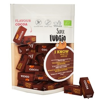Caramele eco cu aroma de cacao, 150g, Super Fudgio