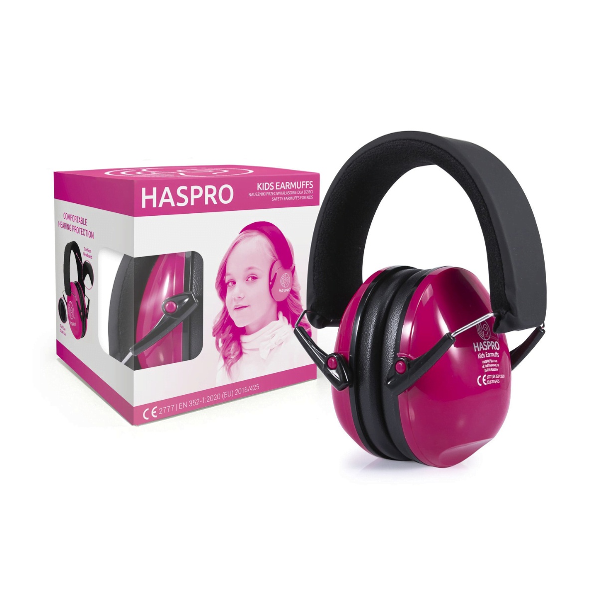 Casti Antifonice pentru Copii HASPRO Kids – Roz