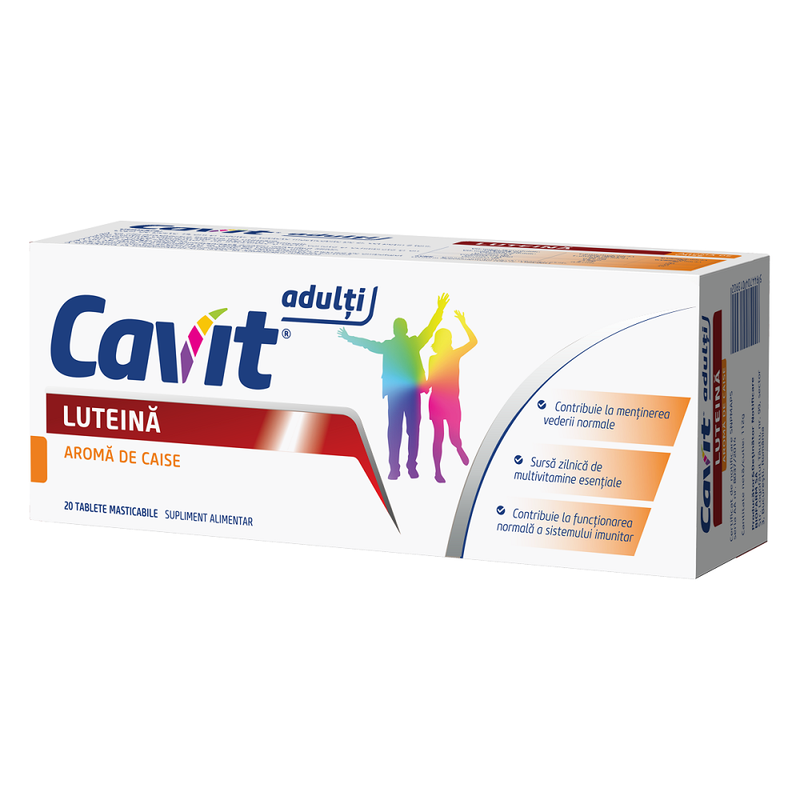 Cavit Adulti Luteina, Biofarm | 20 comprimate masticabile