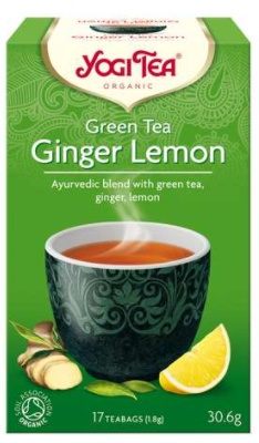 Ceai Bio Verde, Ghimbir si Lamaie x 17plic (YogiTea)