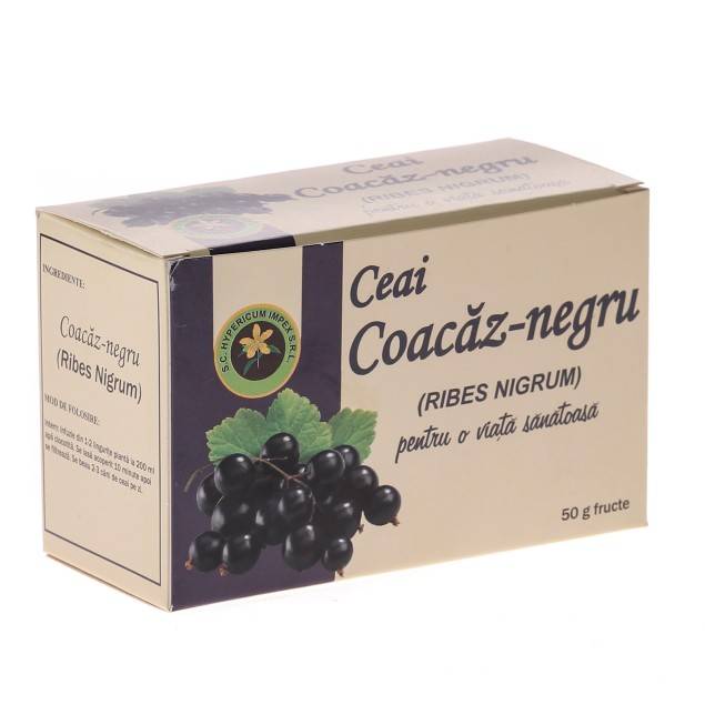 Ceai Coacaz Negru Frunze 50g - Hypericum - poza 2