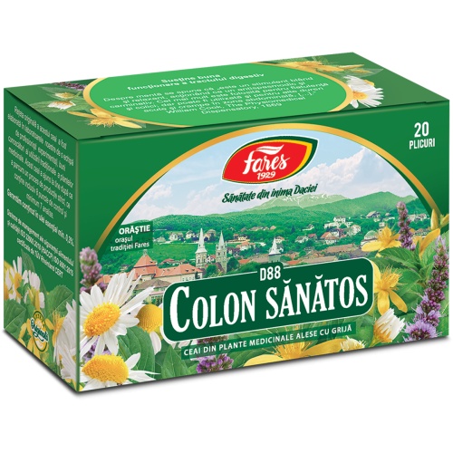 Ceai colon sanatos, 20 plicuri, Fares