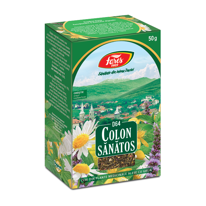 Ceai Colon Sanatos D64, 50g, Fares