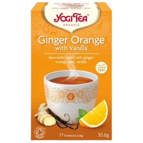Ceai cu Ghimbir, Lamaie si Menta, Bio, 17 plicuri, Yogi Tea