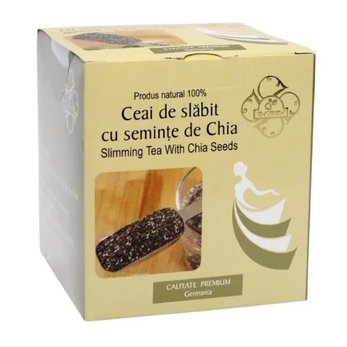 Ceai de slabit cu seminte de chia, 20 plicuri, Bis-Nis