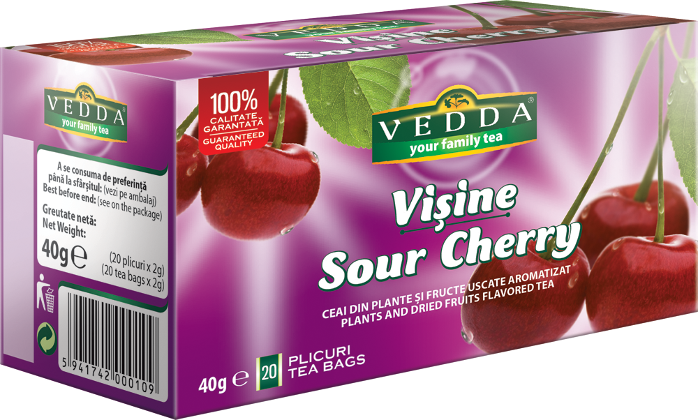Ceai de visine, 20 plicuri, Vedda
