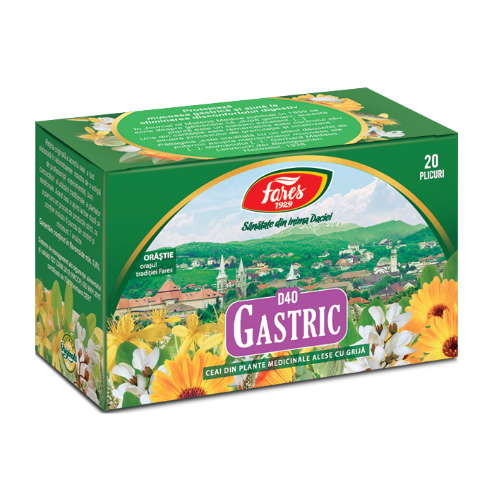 Ceai Gastric, 20 plicuri, Fares