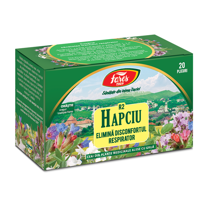 Ceai Hapciu Disconfort Respirator, 20 plicuri, Fares