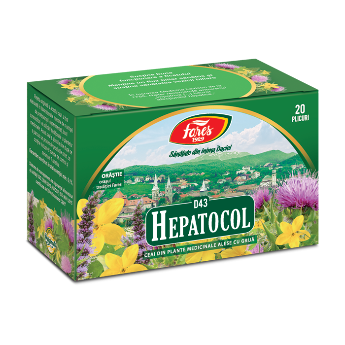Ceai Hepatocol, 20 plicuri, Fares