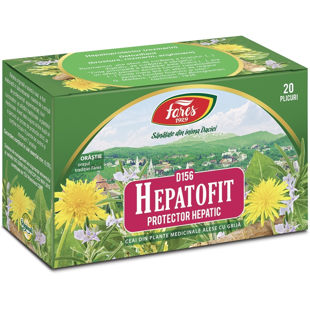 Ceai Hepatofit D156 - 20 Plicuri, Fares