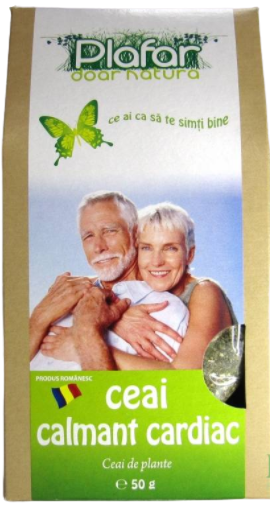 Ceai medicinal calmant cardiac, 50g, Plafar