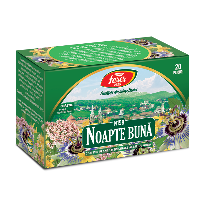 Ceai Noapte buna, 20 plicuri, Fares
