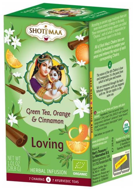 Ceai Shotimaa Chakras - Loving – ghimbir, portocala si scortisoara eco-bio 16dz - Shotimaa - poza 1