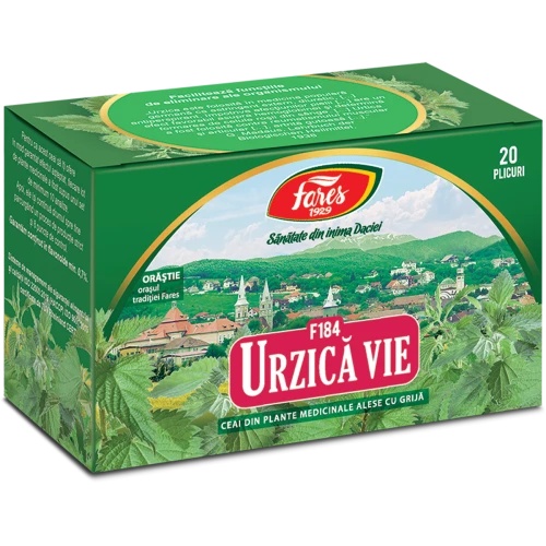 Ceai urzica, 20 plicuri, Fares