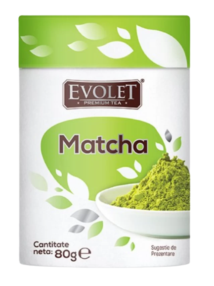 Ceai verde pentru infuzie vrac Matcha Evolet Premium Tea, 80g, Vedda