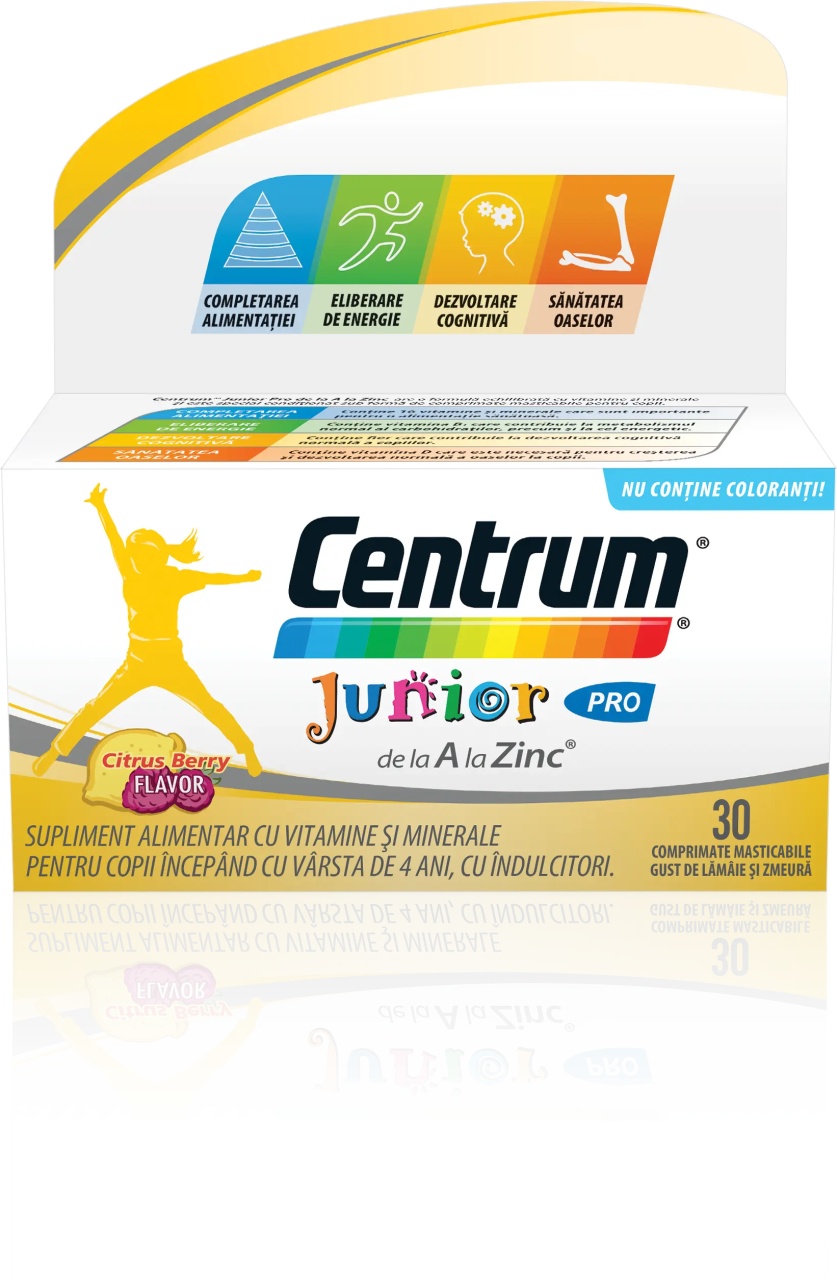 Centrum Junior A-Z Pro, 30 comprimate, Gsk