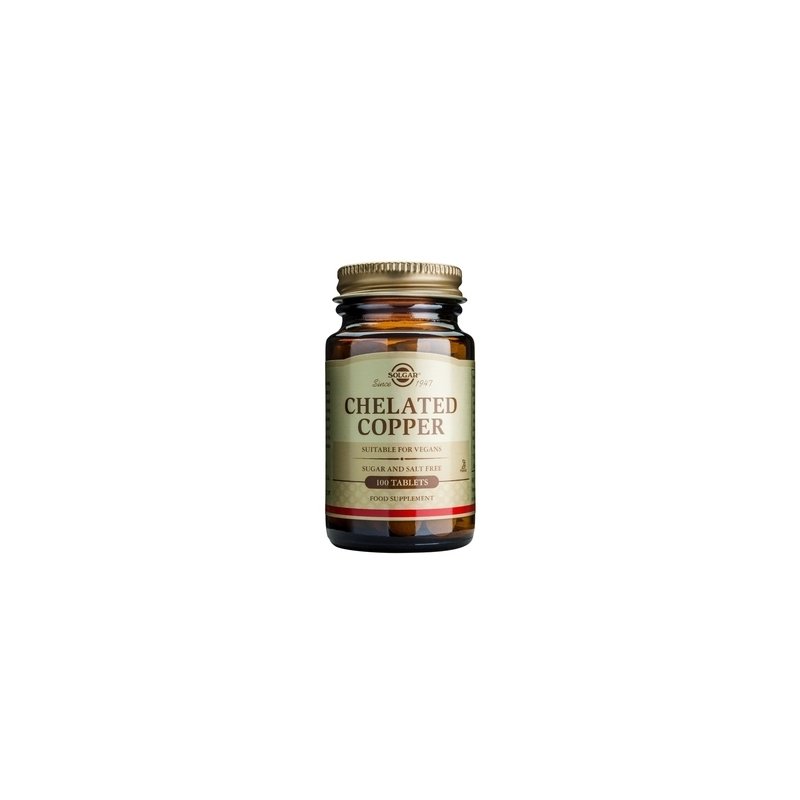 Chelated Copper 100tb (Cupru chelat) SOLGAR