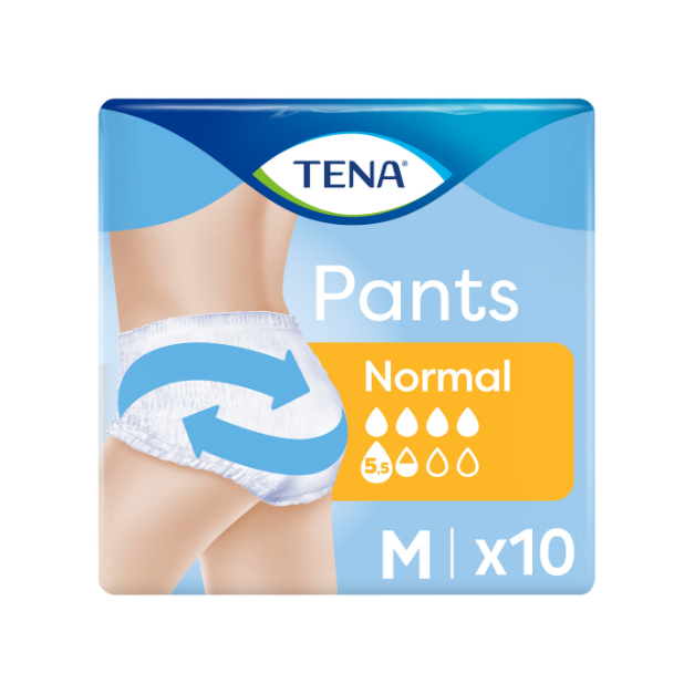 Chiloti incontinenta urinara, TENA Pants Normal Medium, 10 bucati