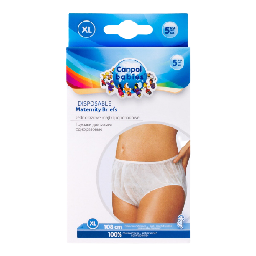 Chiloti postnatali de unica folosinta marimea XL, 5 bucati, Canpol babies
