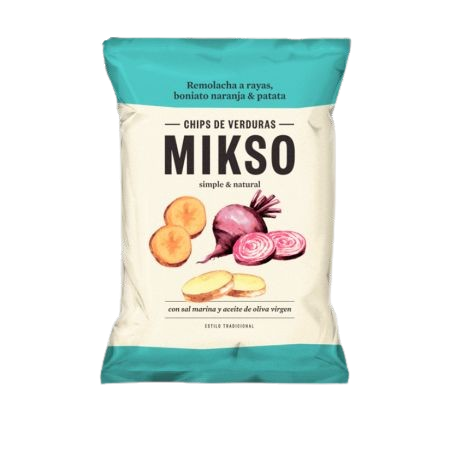 Chipsuri din sfecla cartofi si cartofi dulci, 85g, Mikso