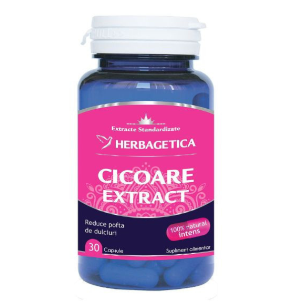 Cicoare Extract, Herbagetica | 30 capsule