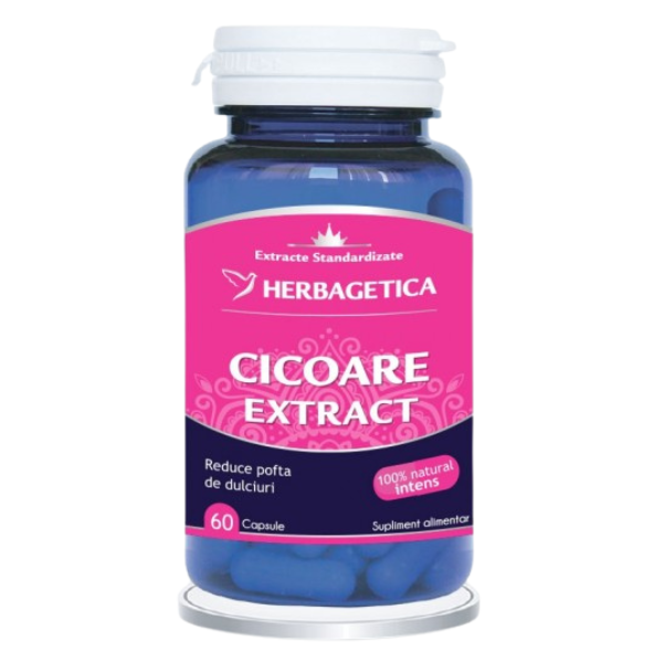 Cicoare Extract, Herbagetica | 60 capsule