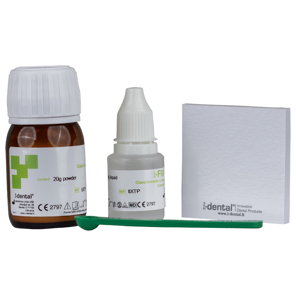 Ciment lipire glass ionomer i-FIX, 20g+10ml