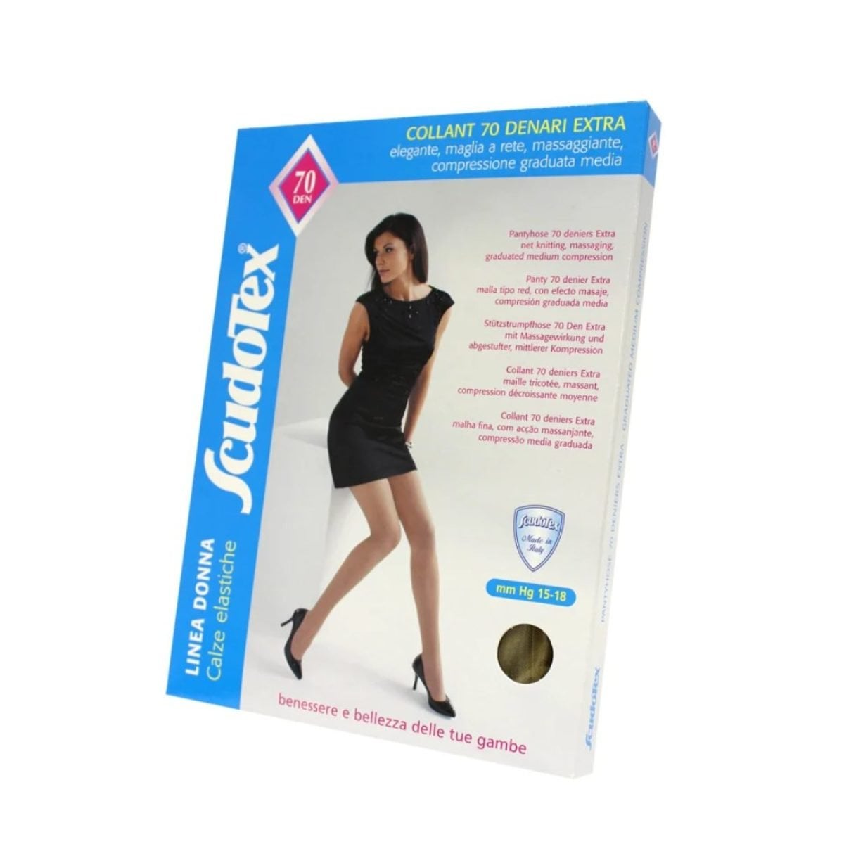 Ciorapi compresivi de tip pantalon 70 den - 3, Nero
