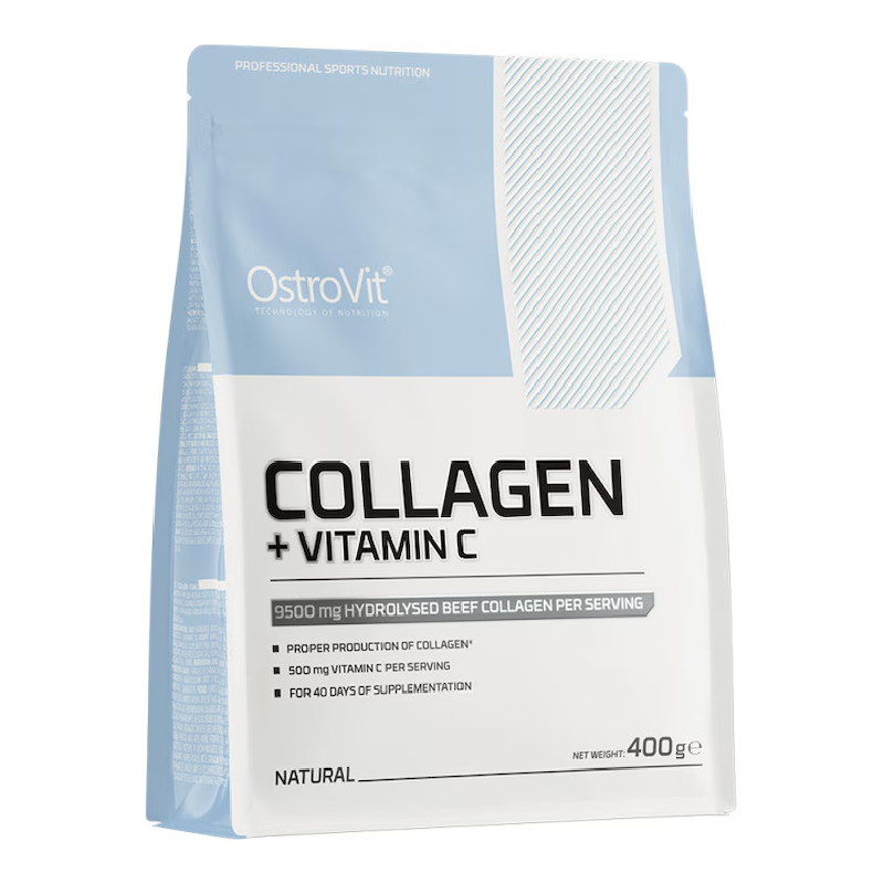 Colagen cu Vitamina C, Natural, 400 g, OstroVit