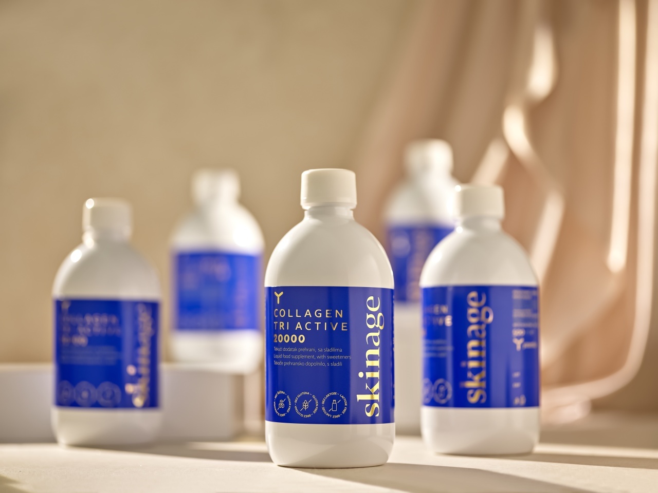 Colagen Hidrolizat, Lichid, Marin, concentrație mare de 20000mg, conține Acid Hialuronic si Coenzima Q10, cu gust de Ananas, Pachet 2 Bucăți - poza 3