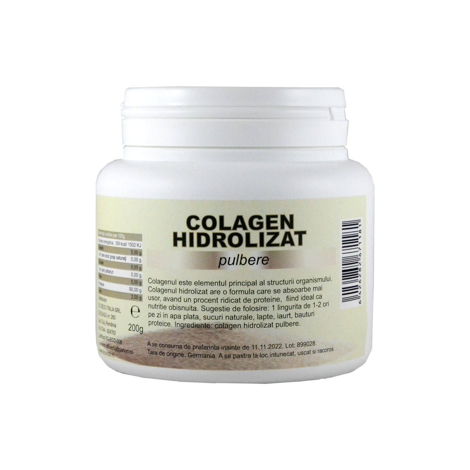 Colagen hidrolizat pulbere 200g, Deco Italia - poza 2