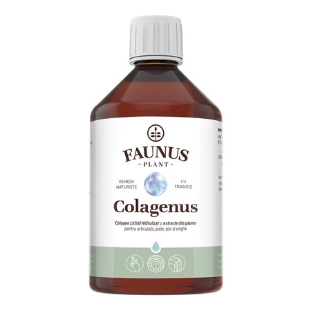Colagen lichid hidrolizat si extracte din plante Colagenus, 500ml, Faunus Plant