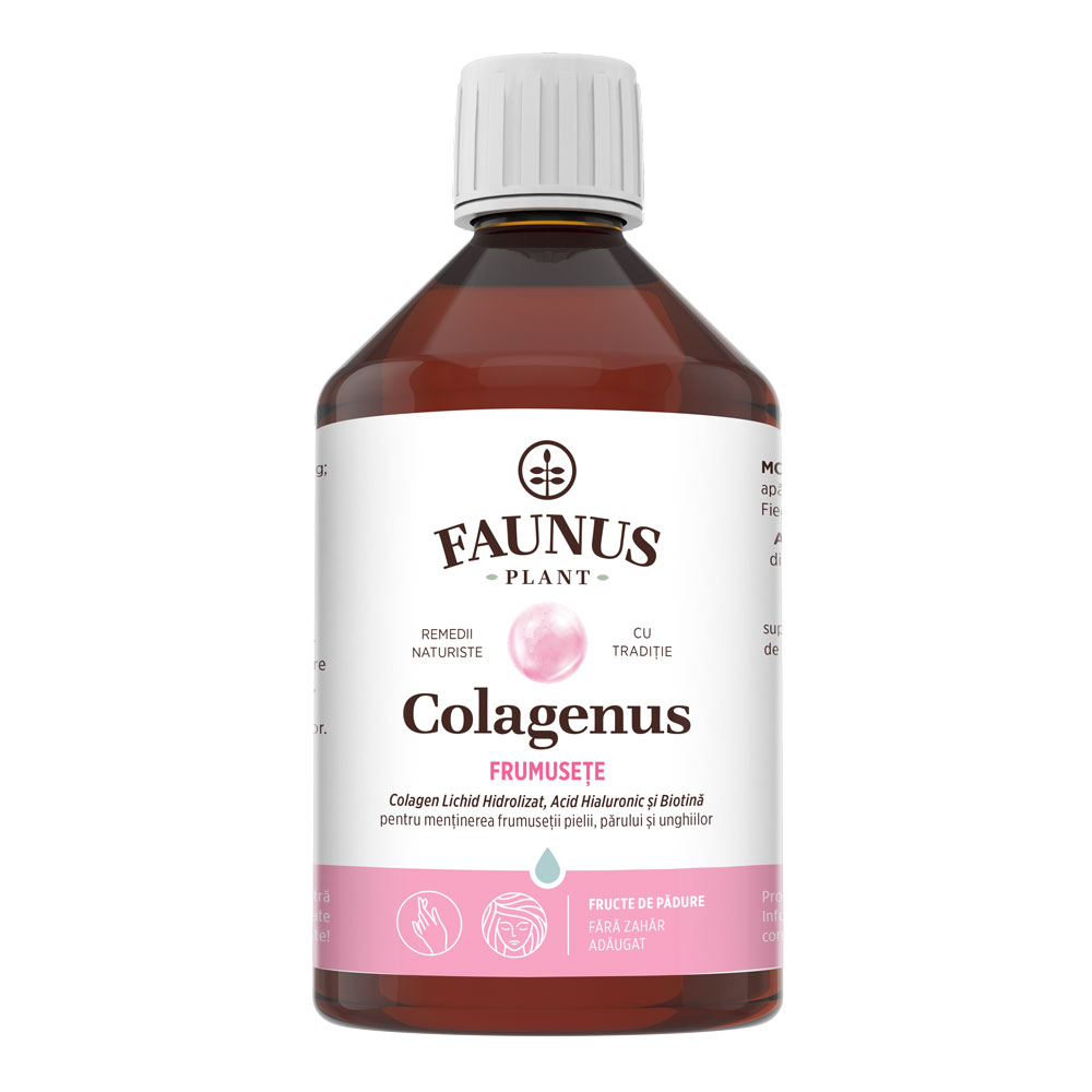 Colagen lichid pentru piele si par Colagenus Frumusete, 500ml, Faunus Plant