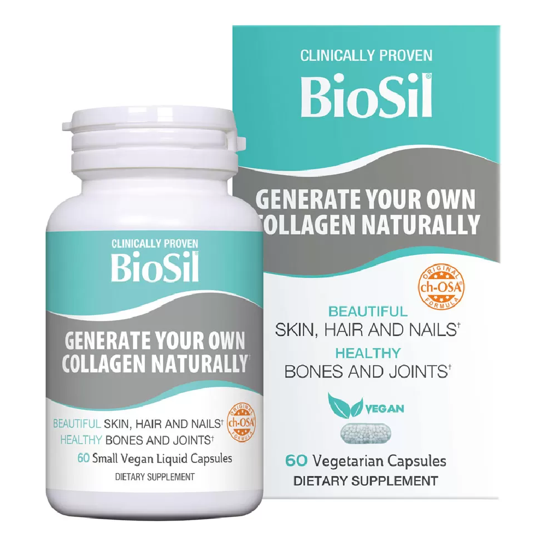 Colagen natural, 60 capsule vegane, Biosil