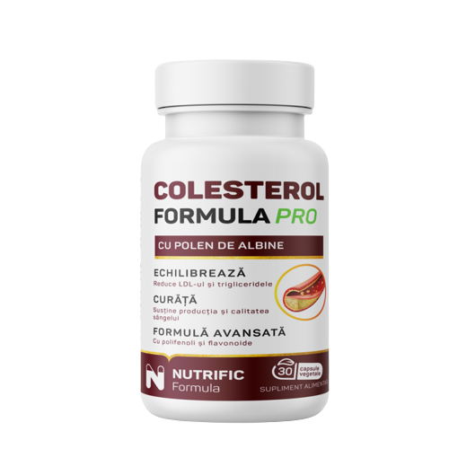 Colesterol Formula Pro, 30 capsule vegetale, Nutrific