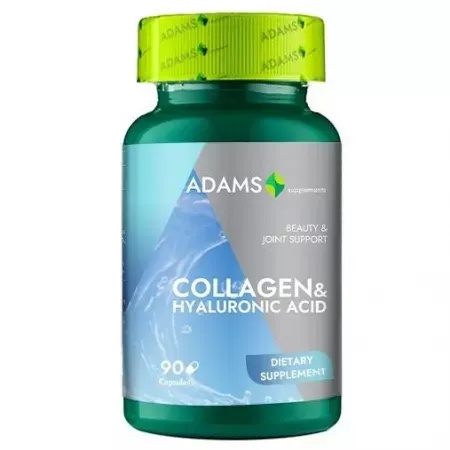 Collagen si Acid Hialuronic, 90 capsule, Adams