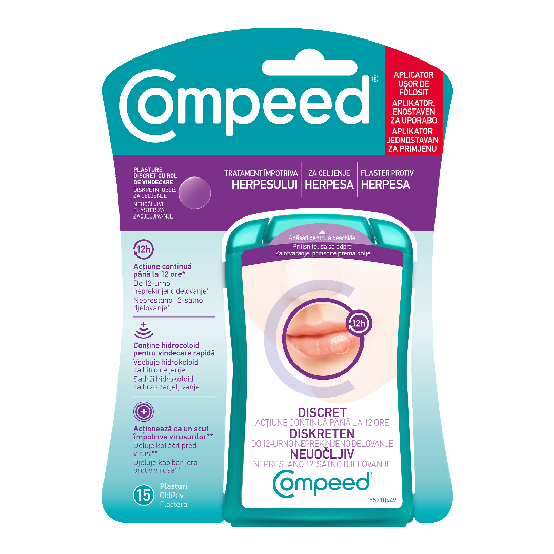 Compeed Plasture invizibil pentru herpes x 15 buc