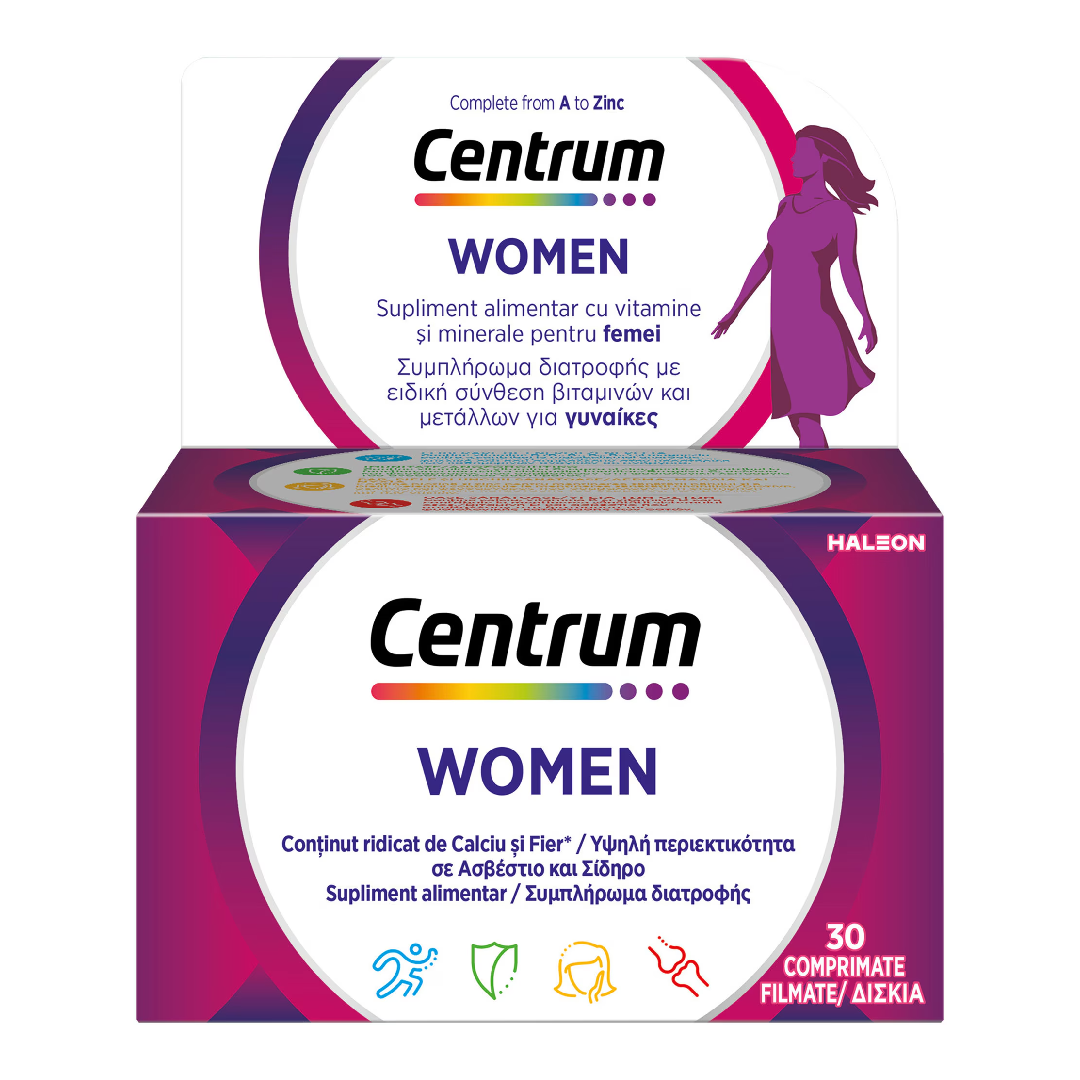 Complet de la A la Z pentru femei, 30 comprimate, Centrum