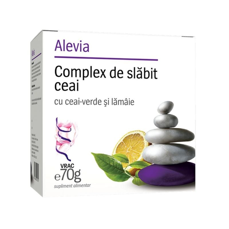 Complex de slabit ceai verde si lamaie, 70 g, Alevia