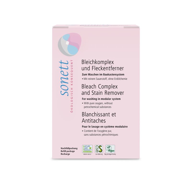 Complex inalbitor si pentru indepartarea petelor ecologic 900g Sonett