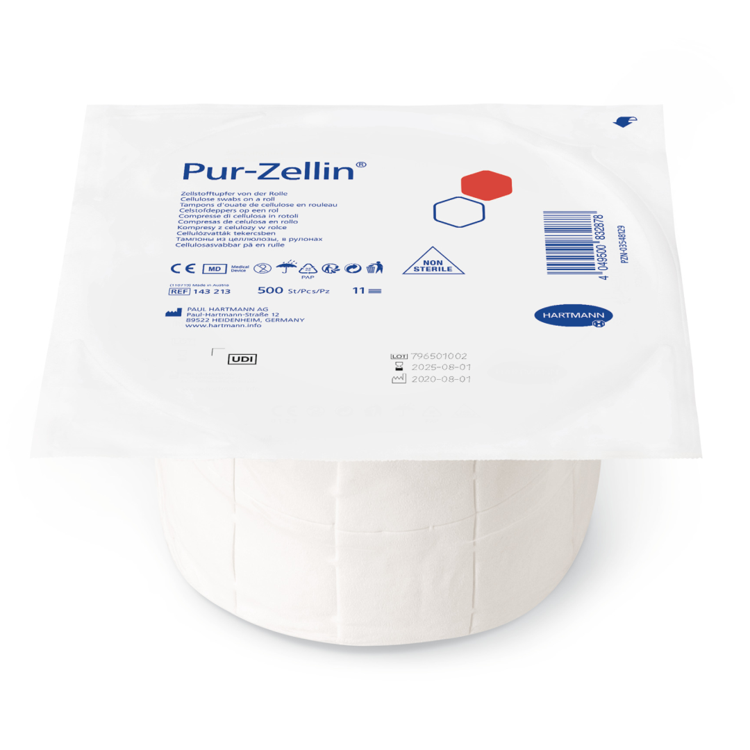 Comprese celuloza pretaiate Pur-Zellin, 4x5 cm, 500 bucati, HartMann