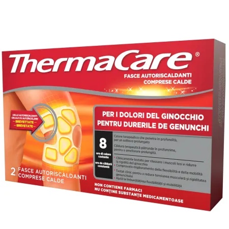 Comprese cu efect de incalzire pentru genunchi, 2 bucati, ThermaCare