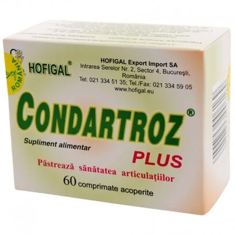 Condartroz plus, 60 comprimate, Hofigal
